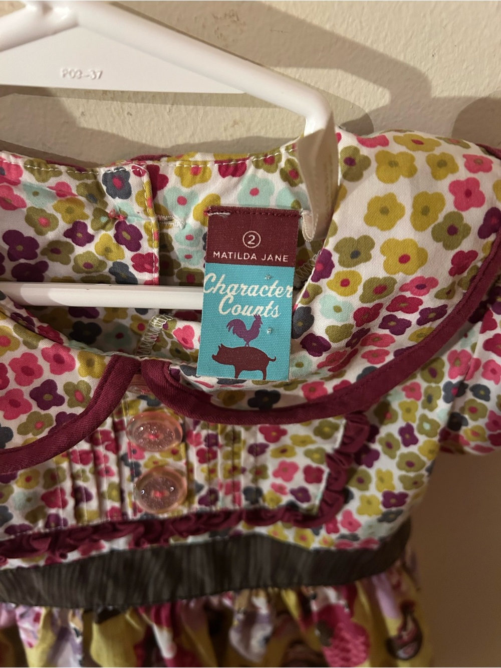 Matilda Jane Nesting Dolls Button Collared Dress - Picture 3 of 4
